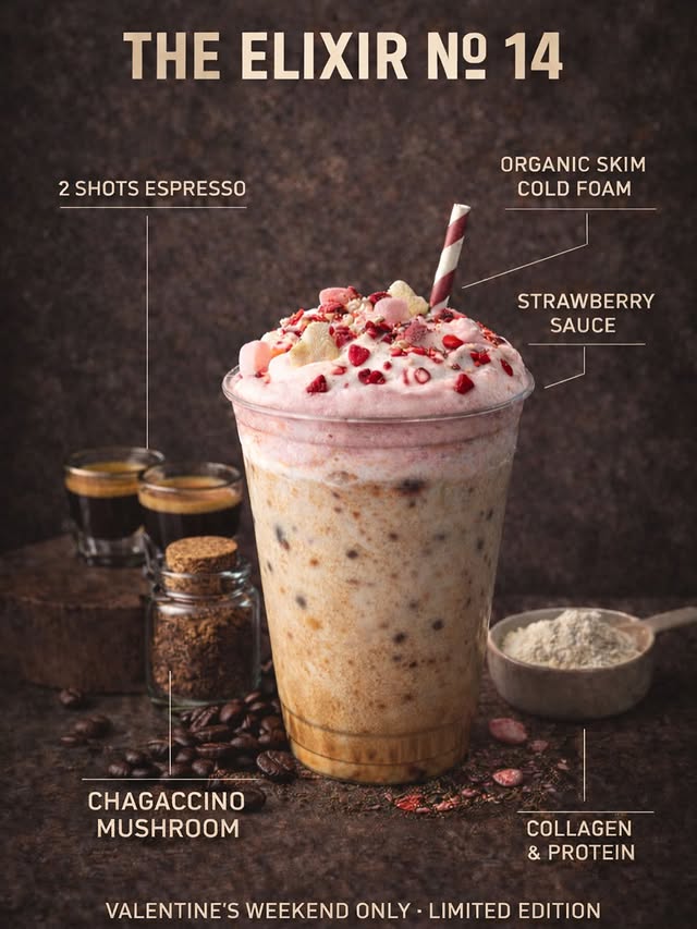 A wellness elixir drink