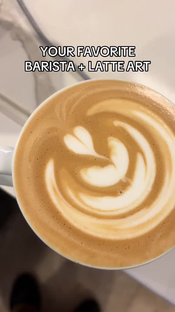 Latte art at Coffee Cloud